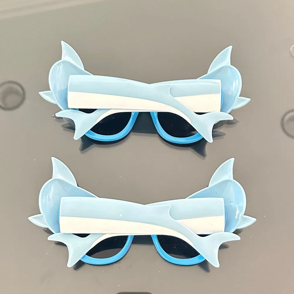 Shark-Themed Blue Sunglasses